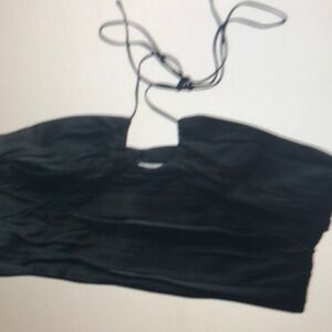 Elegant Black Strapless Top